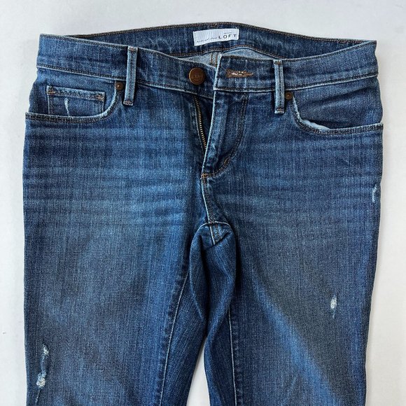 LOFT Relaxed Skinny Jeans in Vintage Wash - Picture 4 of 15